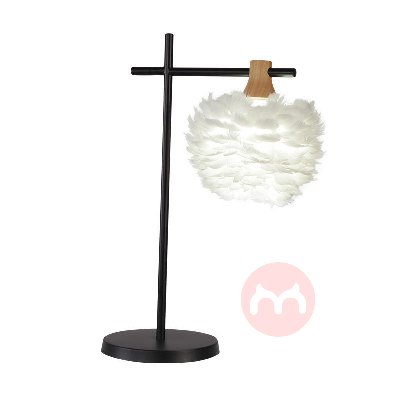 Feather table lamp wedding decorati...