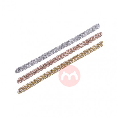 YouLaPan S216-T Formal Dress Waist Decoration Hand Sewn Rhinestones For Wedding Dress Evening Dress Rhinestone Patch