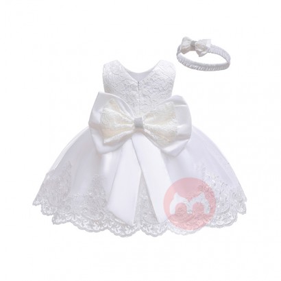 LZH Baby Clothing Girl Dress For Kids 1st Birthday Dress Infant Lace Princess Party Gown Wedding Baby Dresses