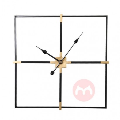 Wall Clock Modern Minimalist Wall Clock Mute Home Decoration Relogio De Parede Wrought Iron Square Wall Clock For Home