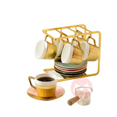 ODR Factory direct supply 2022 new kitchen tabletop 12pcs coffee tea set with stand