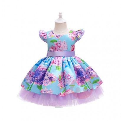 LZH Children Frock 2 3 4 5 Years Kids Baby Girl Fashion Kids Princess Dress Flower Girl Wedding Party Dress