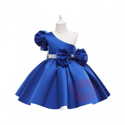 LZH OEM Kids Wedding Bridesmaid Dress Children Birthday Party Gown Elegant Girls' Princess Dresses