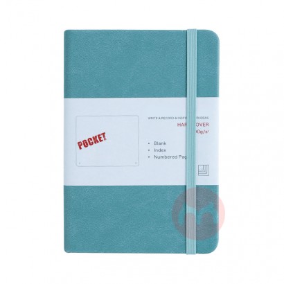 Composition Notebook Printing Logo With Elastic Band A5 Size Stitched Notebook Hard Cover Custom PU Leather Dairy