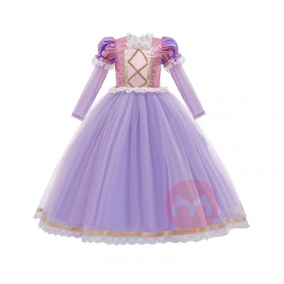 LZH Girls Sophia Princess Dress Kids Halloween Sofia Cosplay Costume Christmas Fancy Dresses