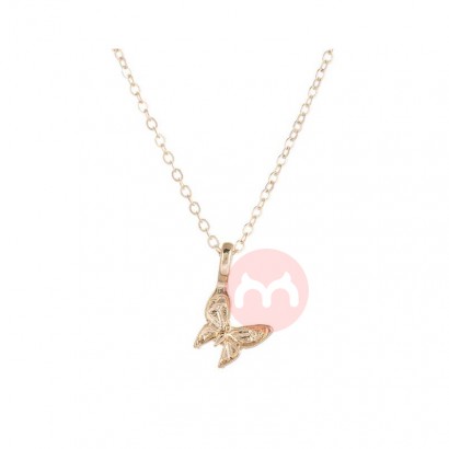 Amazon and INS Butterfly Necklace with Card Butterfly Pendant Choker Chain Necklace