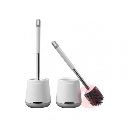 TPR silicone Novel Efficient Toilet Brush For Bathroom Cleaning With Holder Set