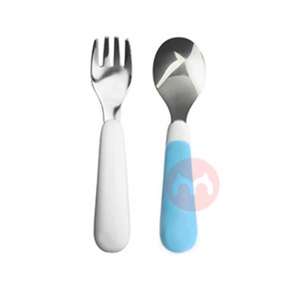 Baby Food grade 304 stainless steel, pp handle Cutlery Set Baby Feeding Stainless Steel Spoon Fork Set