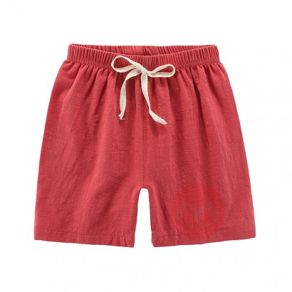 JINXI Cotton Children's pocket drawstring solid color boys shorts