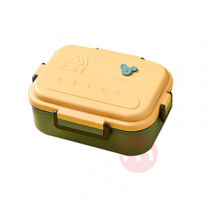 Stainless steel bento box food storage container with lid