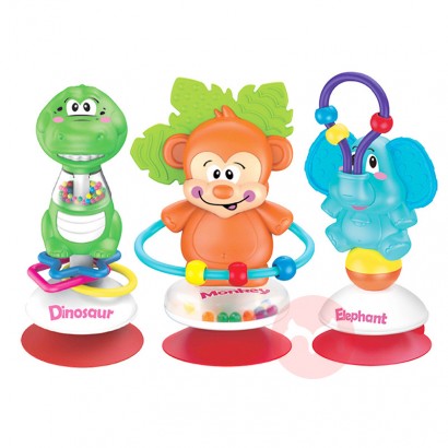 Tririver Plastic baby bell beads toys table sucker bell