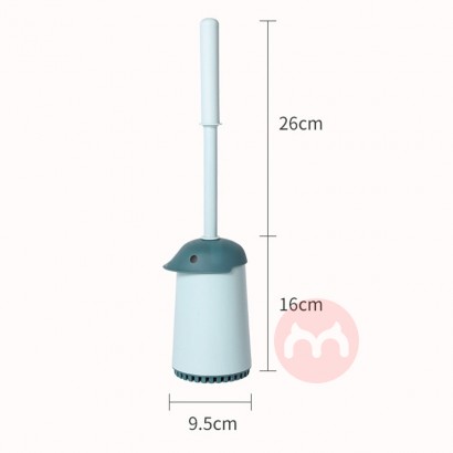 other FF369 Wholesales Soft Bristles Bathroom Cleaning Brush No Dead Corner Toilet Brush with Holder Set