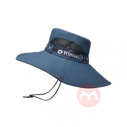 YIWU HAOHAO New summer handsome sunscreen fisherman hat men's large brim fisherman sun hat outdoor UV proof breathable m