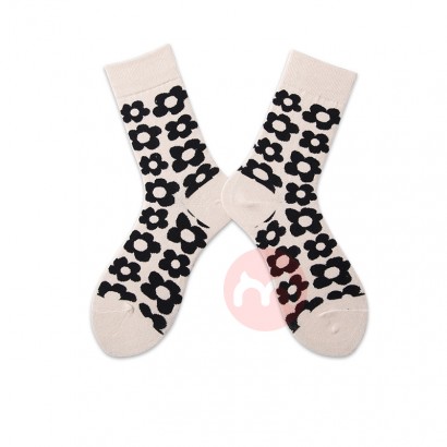 FY Happy socks breathable polyester cotton socks