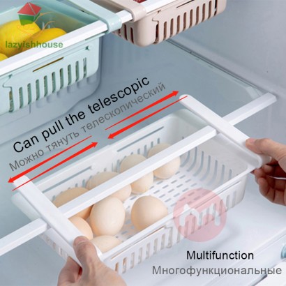 [5 Packs] retractable refrigerator fresh storage box