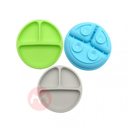 Infant silicone disc suction cup laminated silicone bowl