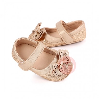 OEM Korean version of lovely soft-soled walking shoes bow breathable kids shoes