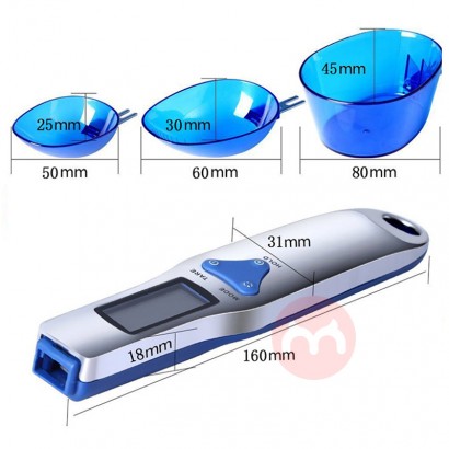 J&R Utility Stainless Steel Measuring Spoon Kitchen Digital Electronic Accessory Item