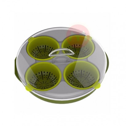 Plastic microwave egg cooker