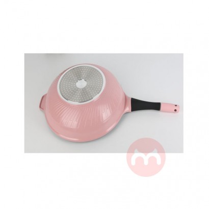 Non stick pan of pink aluminum alloy