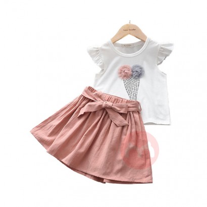 Bear Leader Children's T-shirt skirt suit