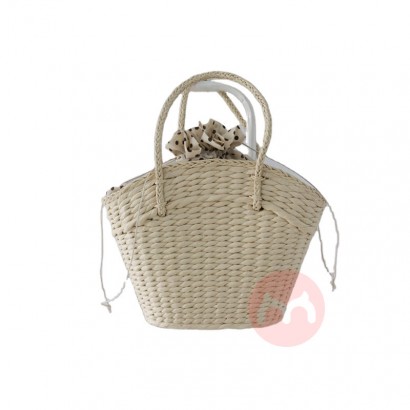 Rattan camping lady hand woven bag