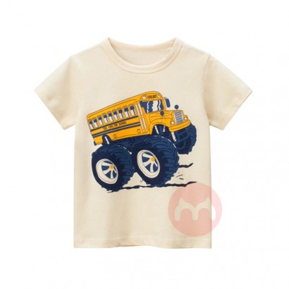 27kids Cotton knit comfortable summer boys short sleeves