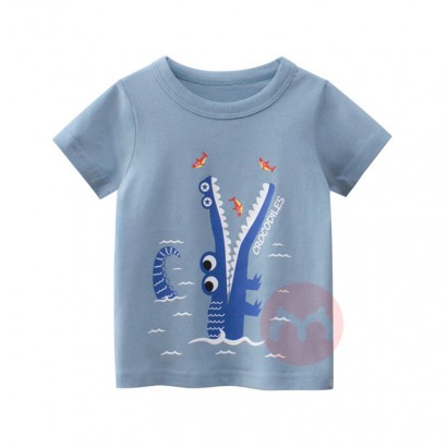 27kids Cotton cartoon sea creature boy T-shirt