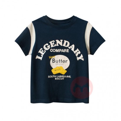 27kids Boy's T-shirt with black jacket pattern