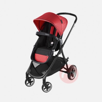 Evenflo Shyft high landscape sitting and lying smart stroller with basket