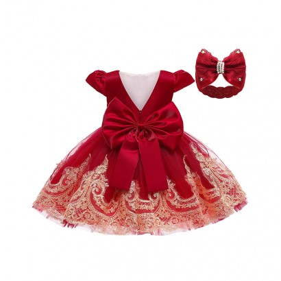 LZH Toddler Baby Clothing Girl Bowk...