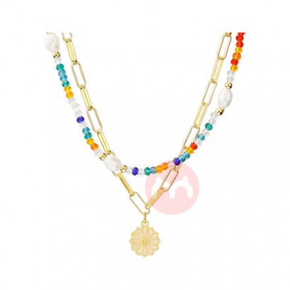 Helpushine Trendy colorful beaded n...