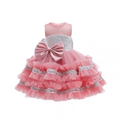 LZH Christmas Girl Dresses Kids Bir...