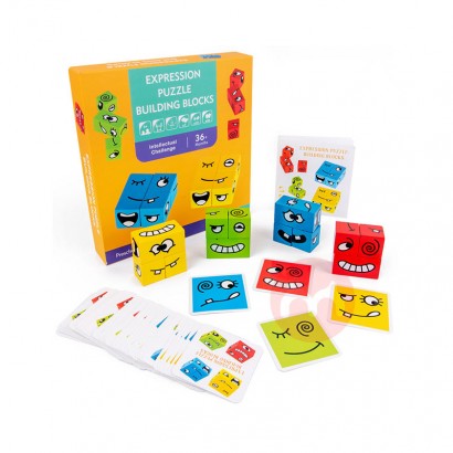 Wooden emojis match block puzzles