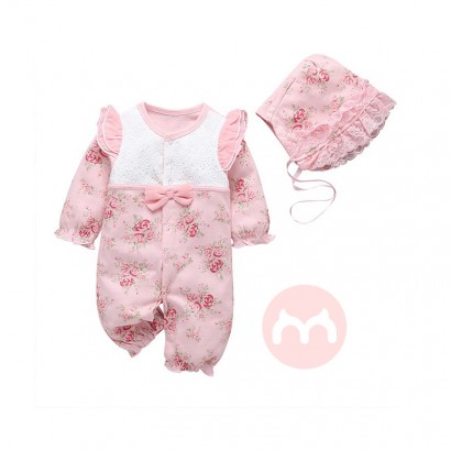 JINXI 100% cotton flower jumpsuit