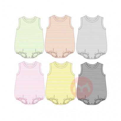 JINXI Sleeveless striped casual sim...