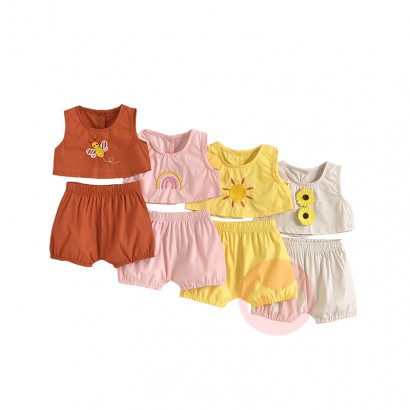 JINXI Linen cotton cute baby girl c...