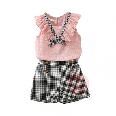 Bear Leader Sleeveless striped bow ...