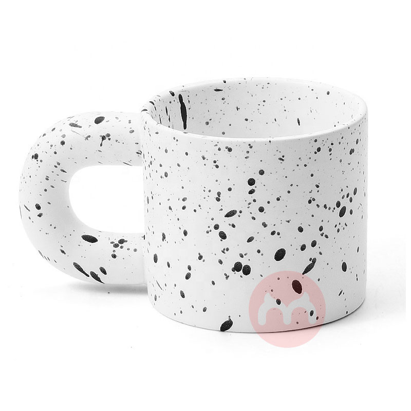 Splash ceramic coffee cup fat cup