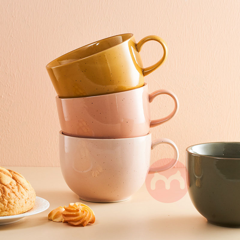 Large capacity ceramic mug breakfas...