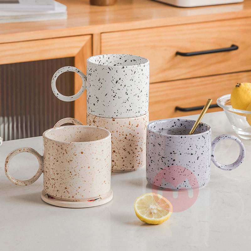 Splash art ceramic Nordic coffee cu...