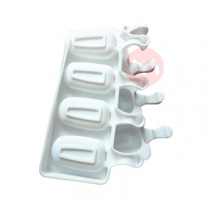 Silicone ice cream popsicle mold