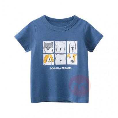 27kids Boy cartoon short-sleeved T-...