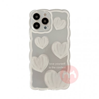 White heart transparent soft shell ...