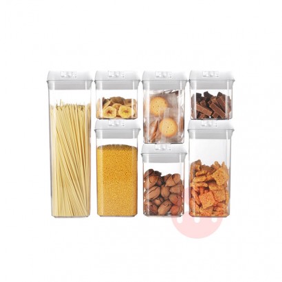 Transparent Square glass food stora...