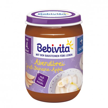 Bebivita 德國貝唯他全穀物水果牛奶晚安泥4個月以上 海外本土原版