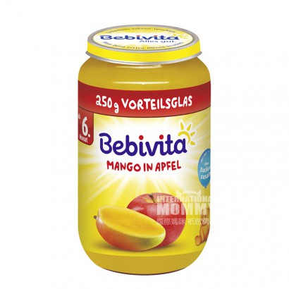 Bebivita 德國貝唯他芒果蘋果泥6個月以上250g*6 海外本土原版