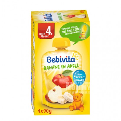 Bebivita 德國貝唯他香蕉蘋果泥吸吸樂4個月以上360g 海外本土原版