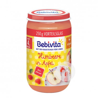 Bebivita 德國貝唯他覆盆子蘋果泥4個月以上 海外本土原版