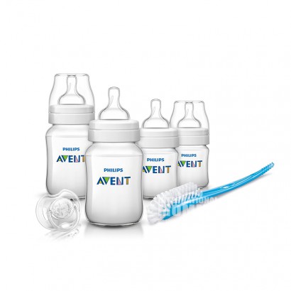 PHILIPS AVENT 英國新安怡經典新生兒奶瓶6件套裝 海外本土原版